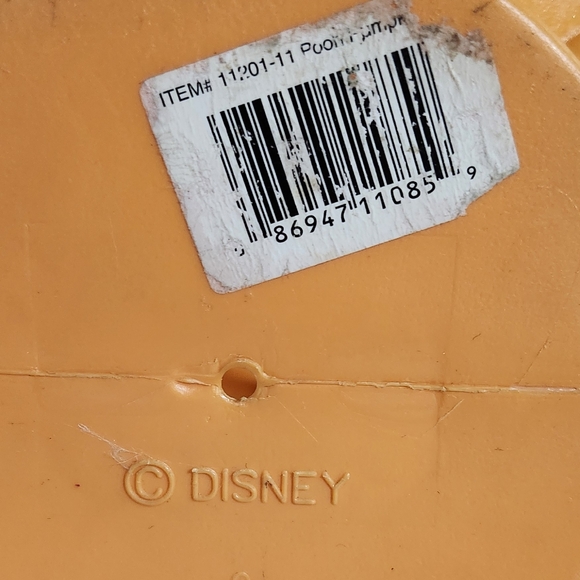 Vintage Disney Winnie The Pooh Halloween Pumpkin Pail Buck Blow Mold - Picture 9 of 9